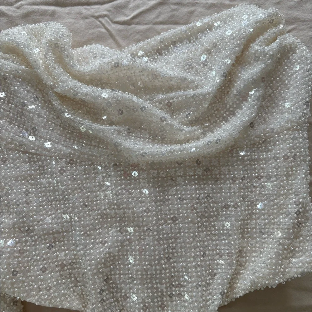 Oh Polly White Mini Skirt and Corset Top (TWO PEICE SET) - Picture 6 of 13